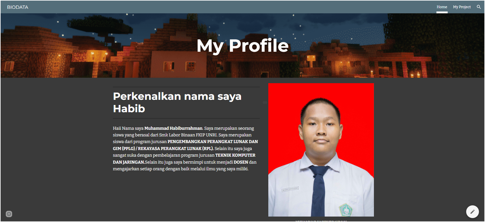 Simple Portfolio Website